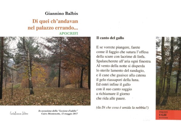 Di quei ch'andavan nel palazzo errando... APOCRIFI - immagine 2